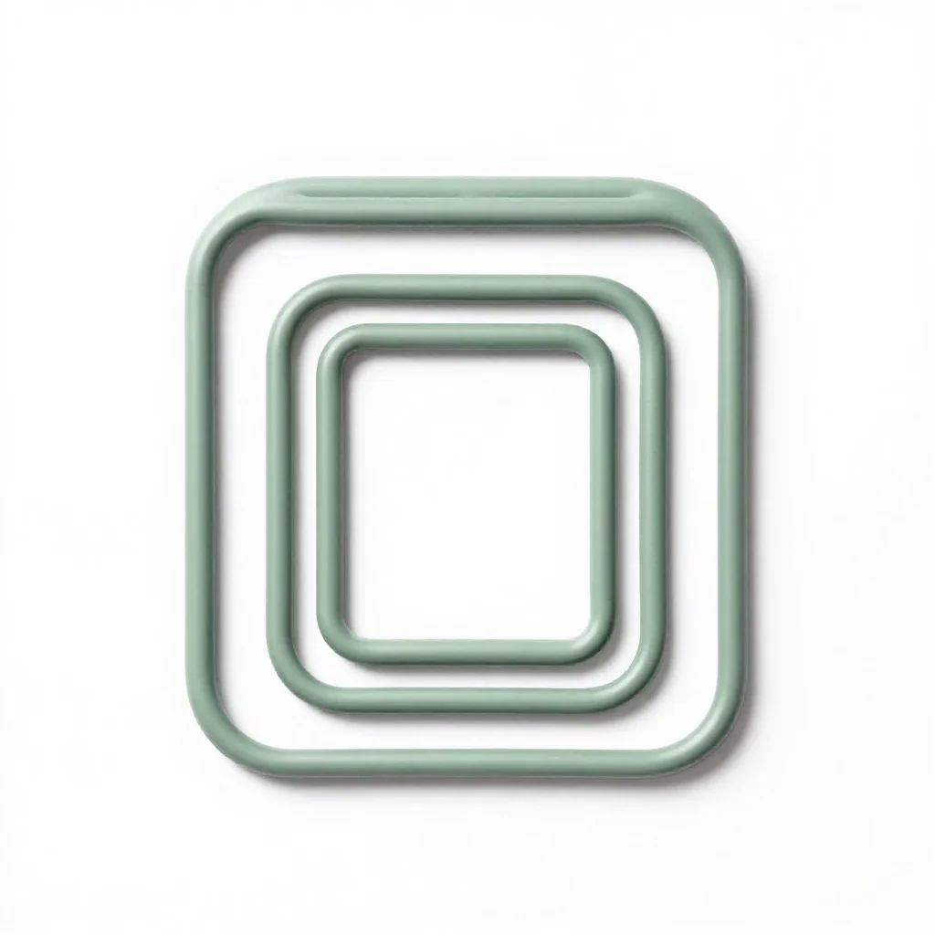 Closed circuit isolated on a white background