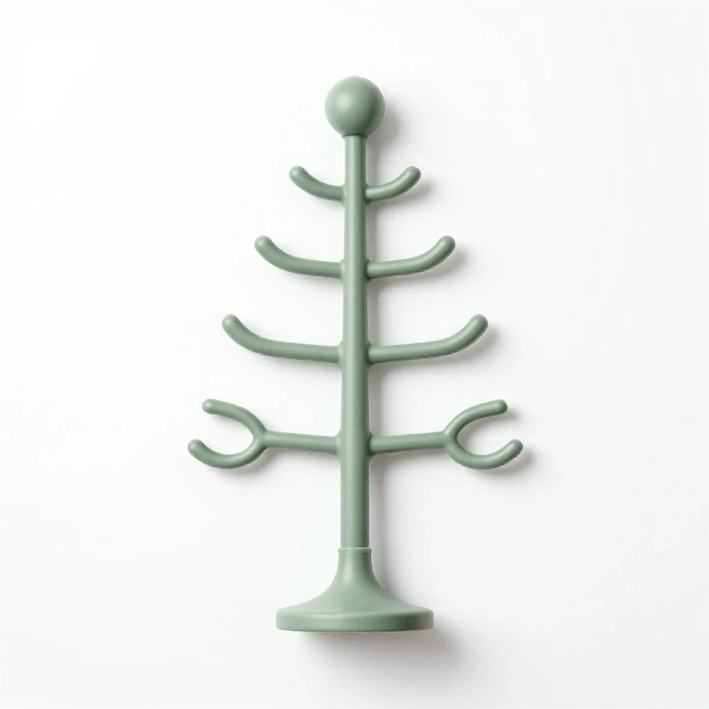 Clothes tree isolated on a white background
