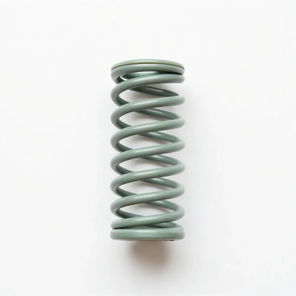 Coil spring isolated on a white background