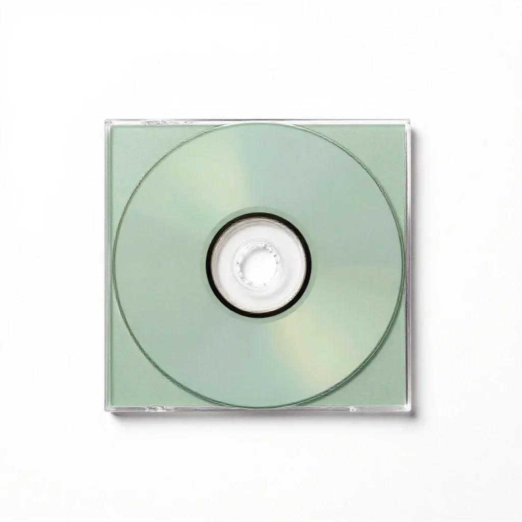 Compact disk isolated on a white background