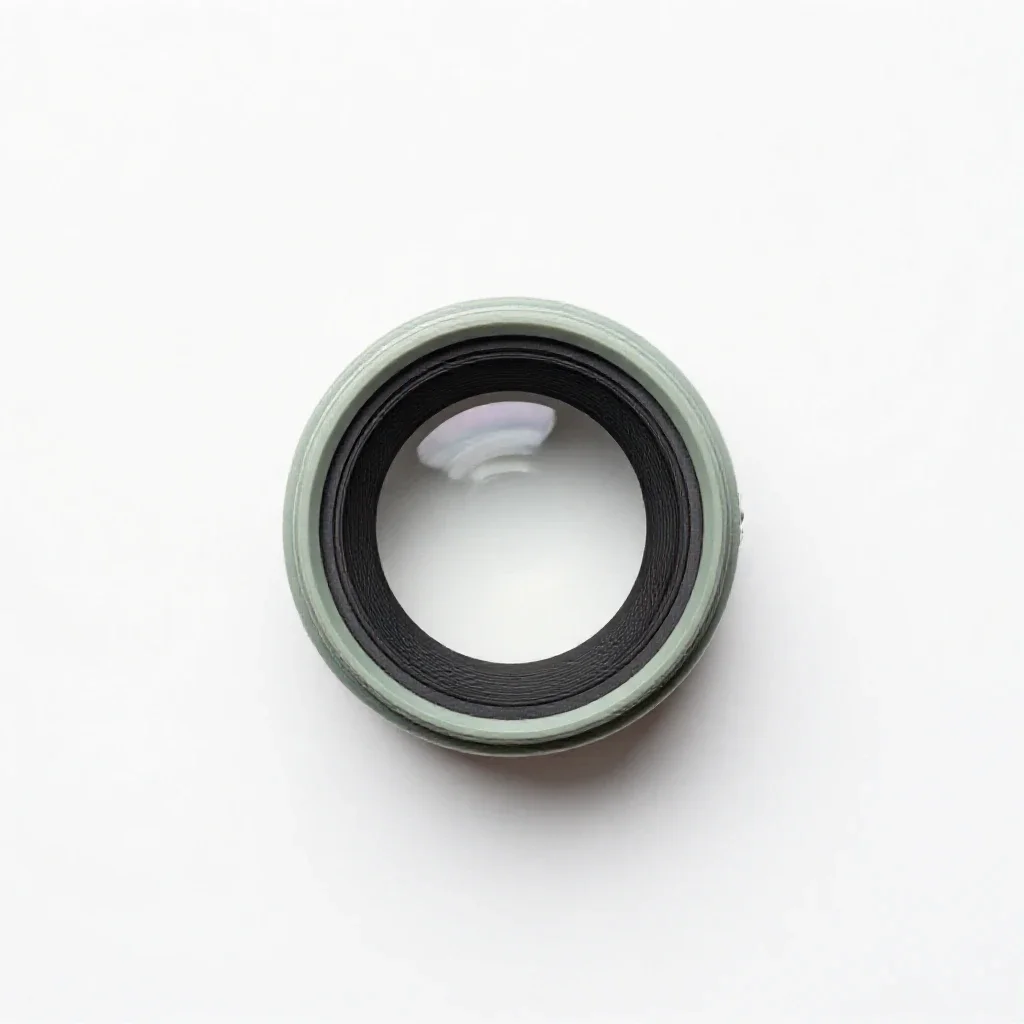Compound lens isolated on a white background