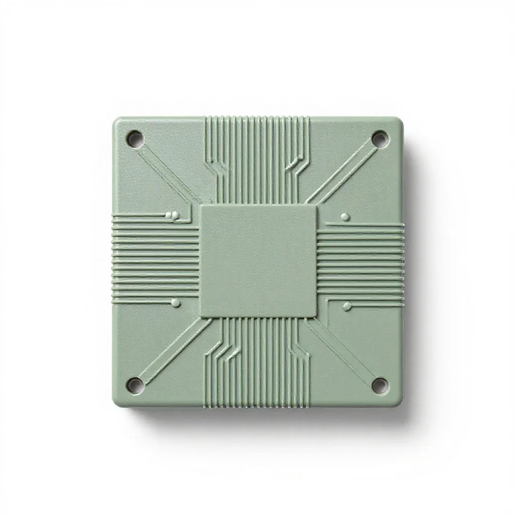 Computer circuit isolated on a white background