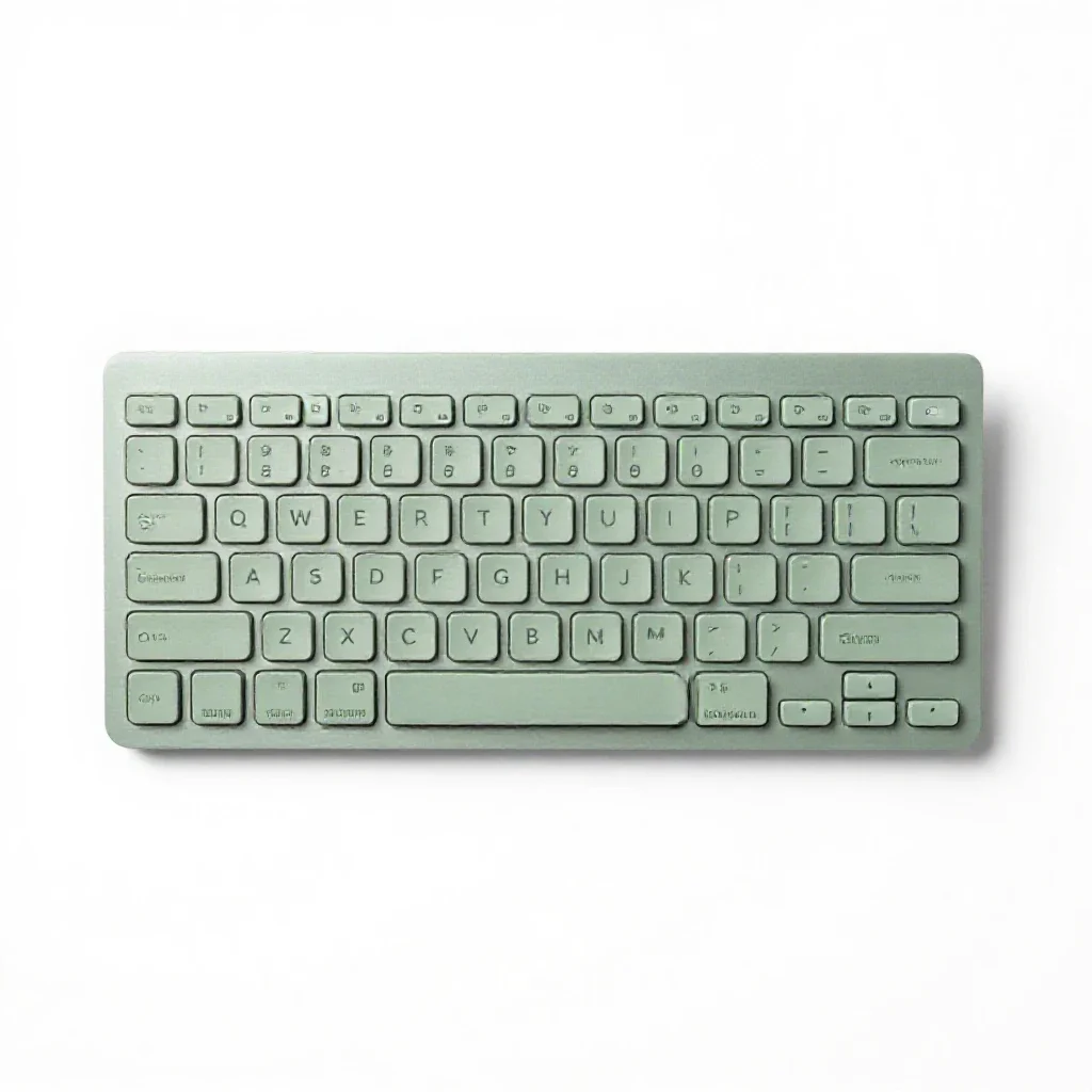 Computer keyboard isolated on a white background