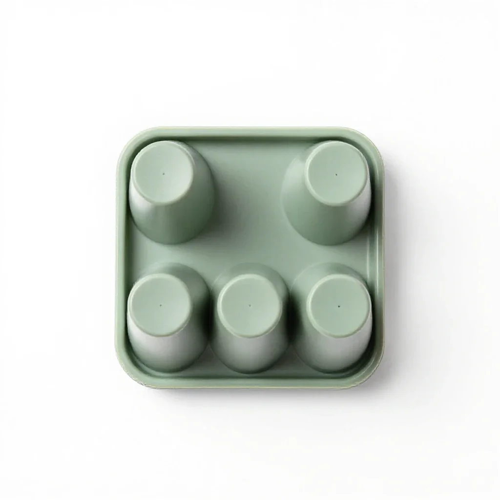 Cruet-stand isolated on a white background