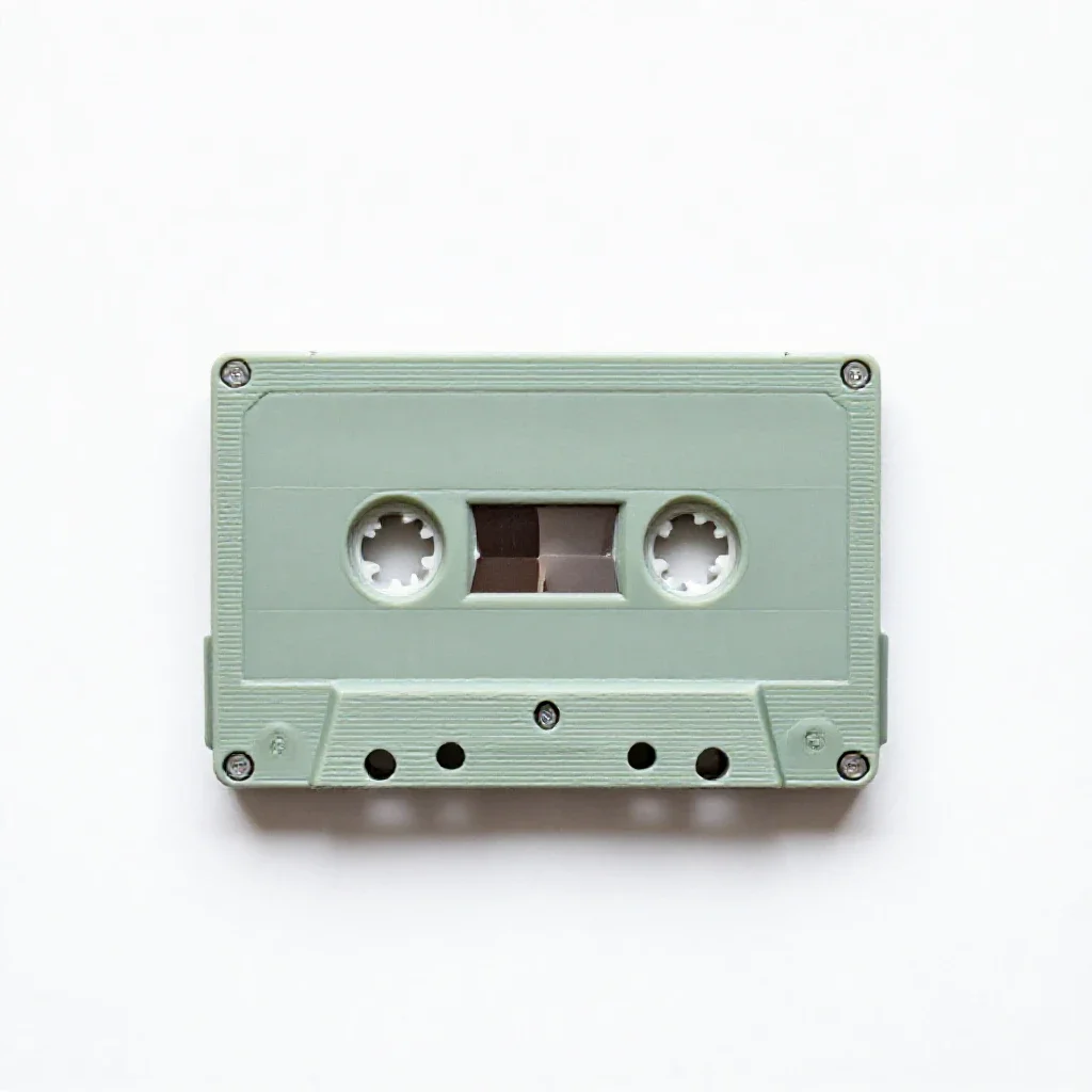 Digital audiotape isolated on a white background