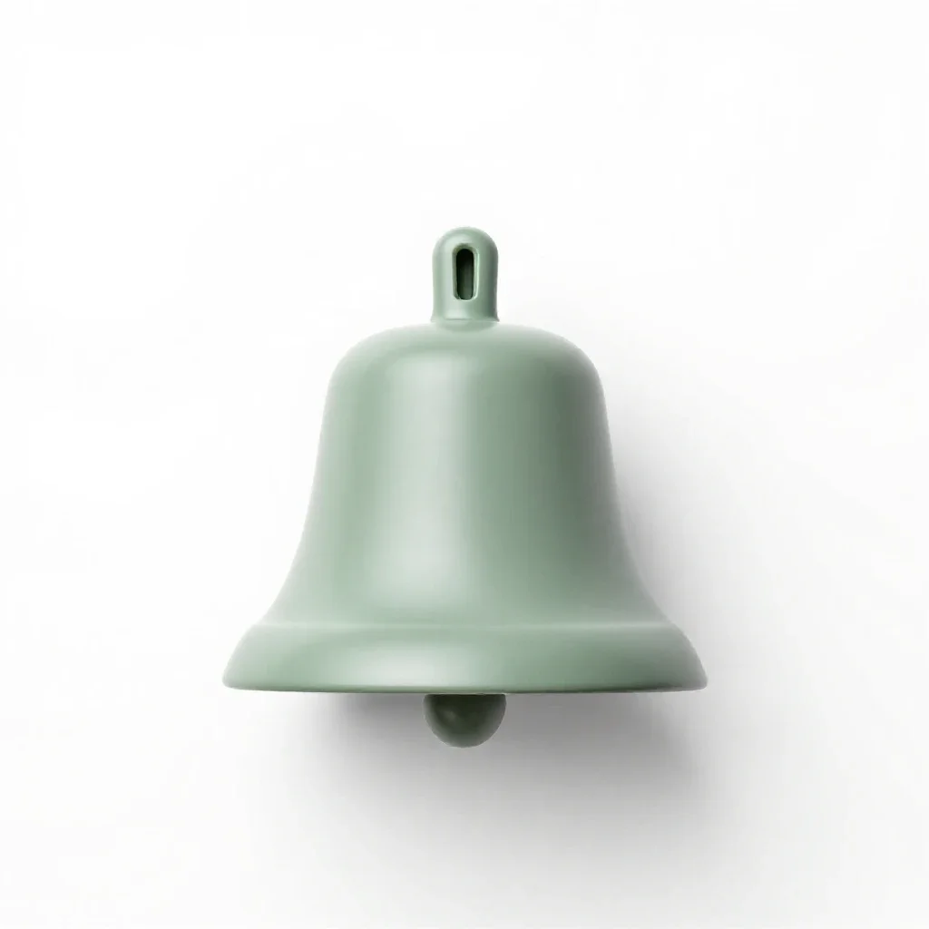 Dinner bell isolated on a white background