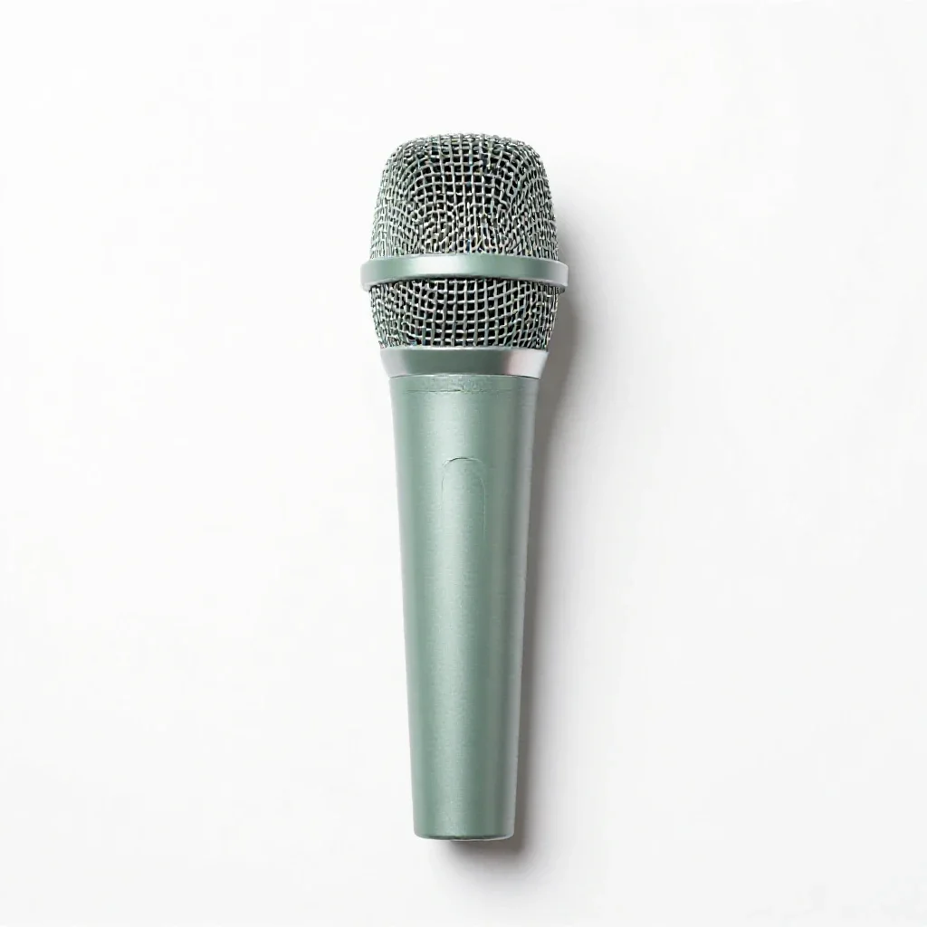 Directional microphone isolated on a white background