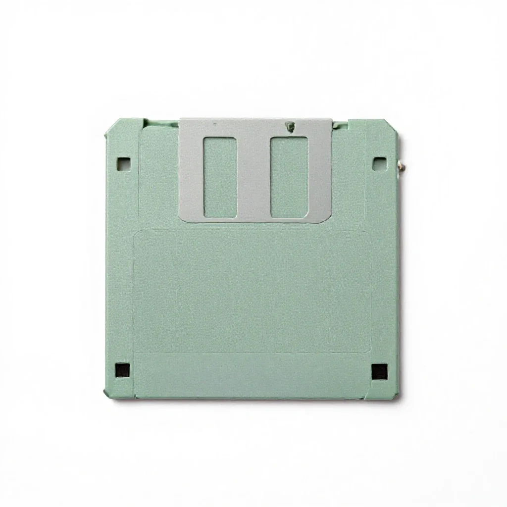 Diskette isolated on a white background