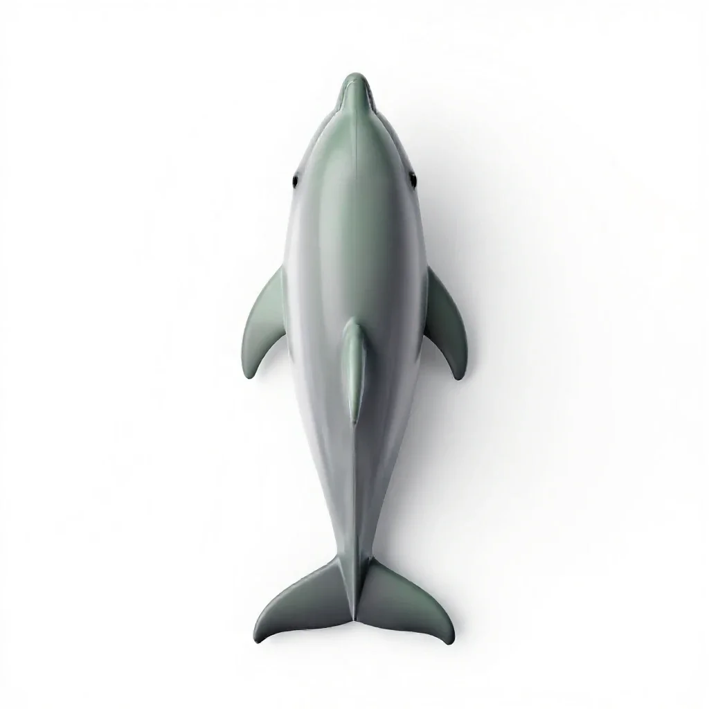 Dolphin striker isolated on a white background