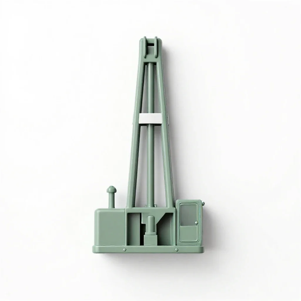 Drill rig isolated on a white background