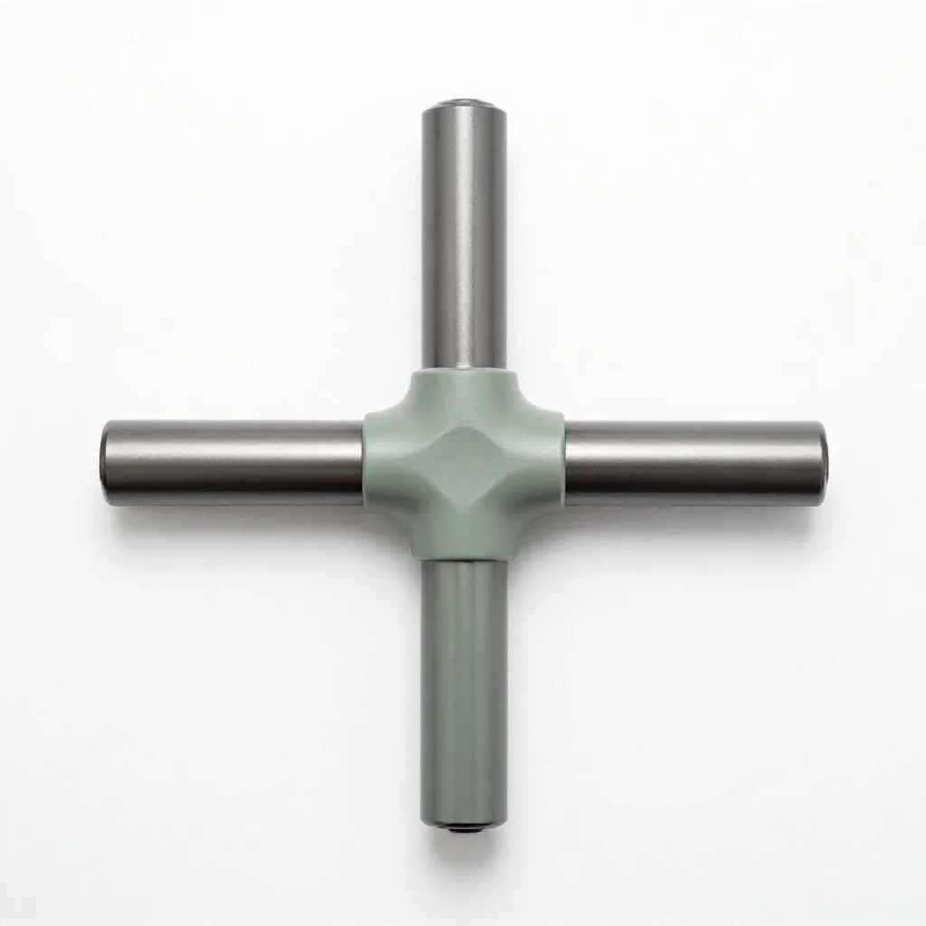 Driveshaft isolated on a white background