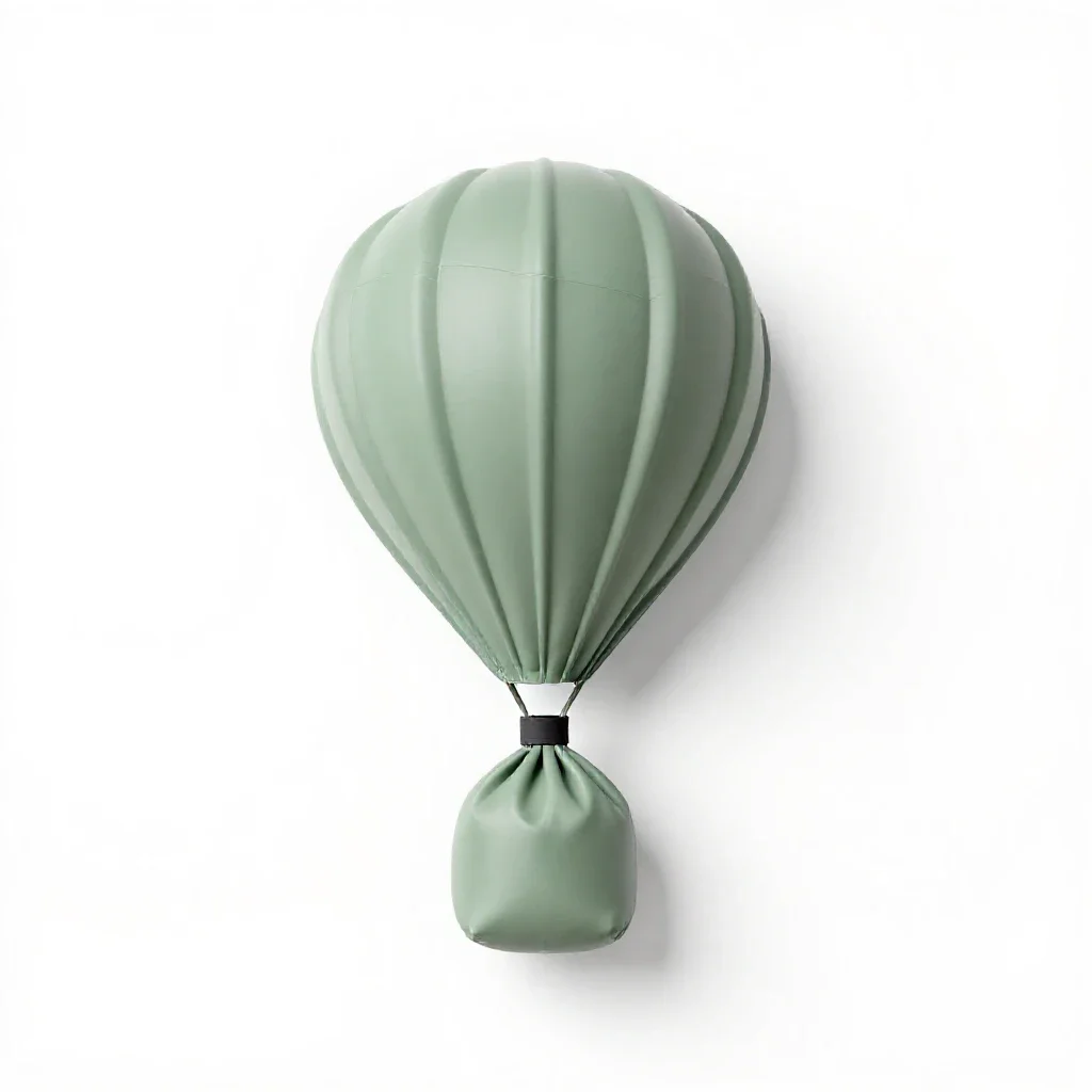 Drogue parachute isolated on a white background