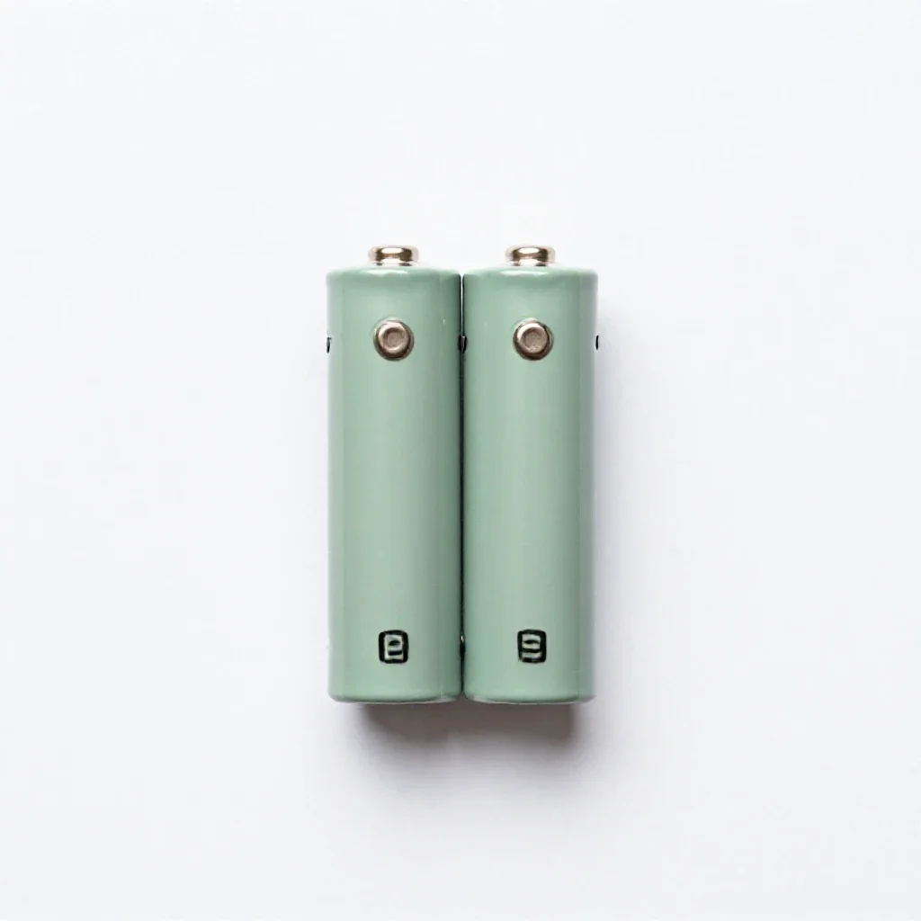 Dry battery isolated on a white background