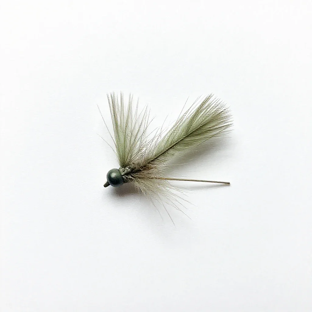 Dry fly isolated on a white background