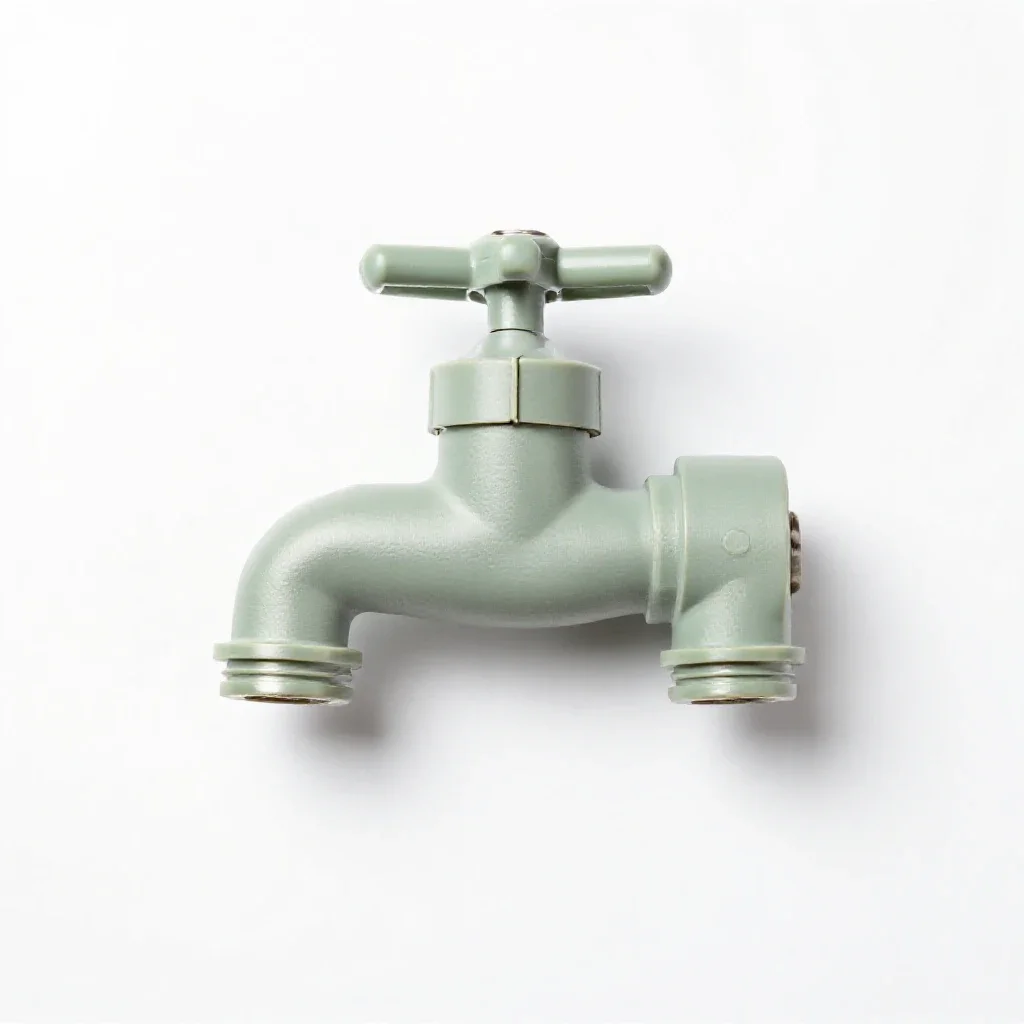 Faucet isolated on a white background