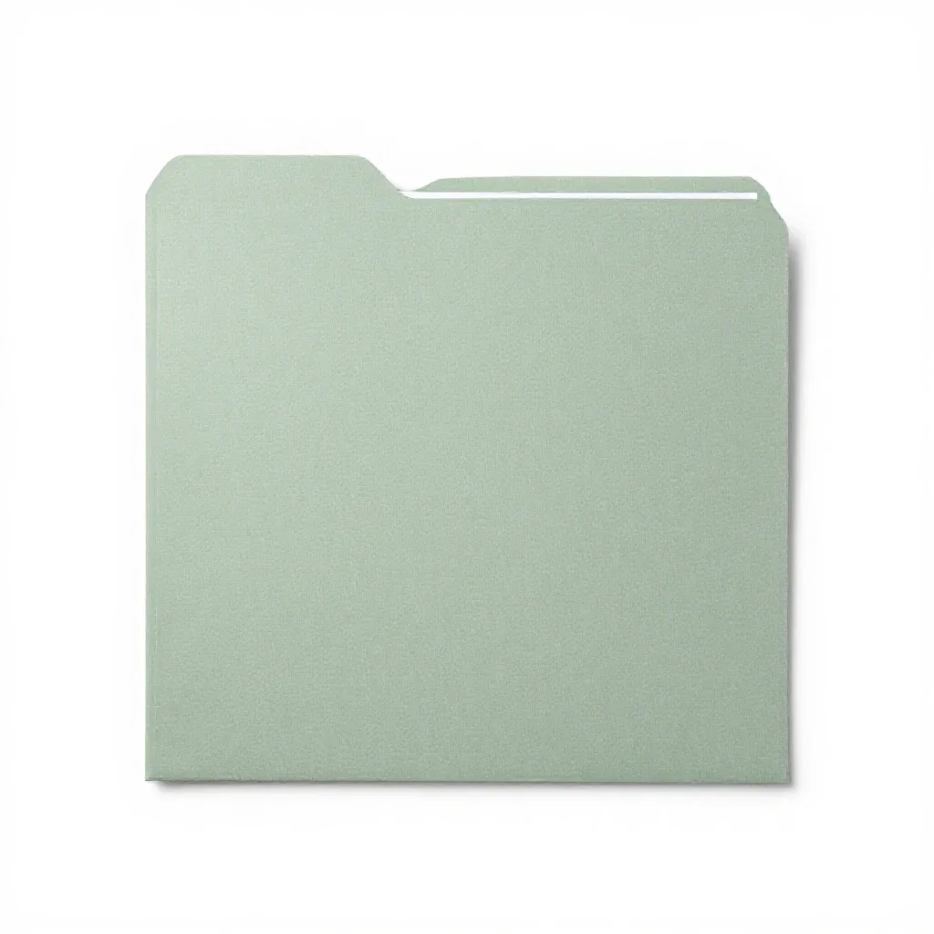 File folder isolated on a white background