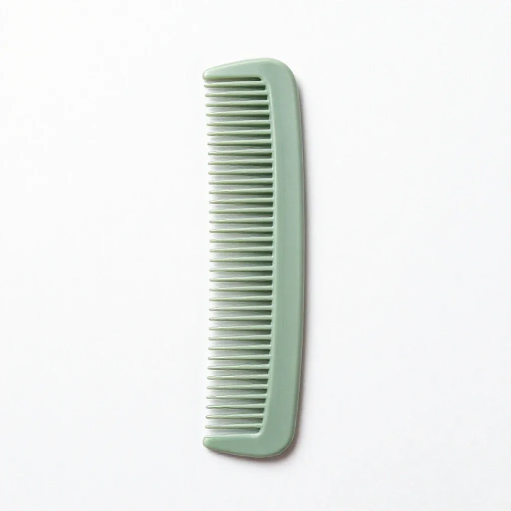 Fine-tooth comb isolated on a white background