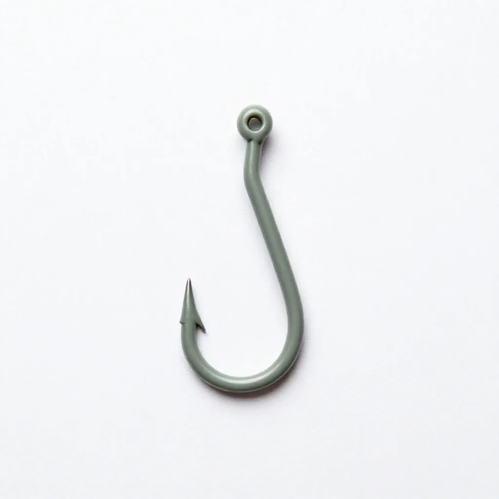 Fishhook isolated on a white background