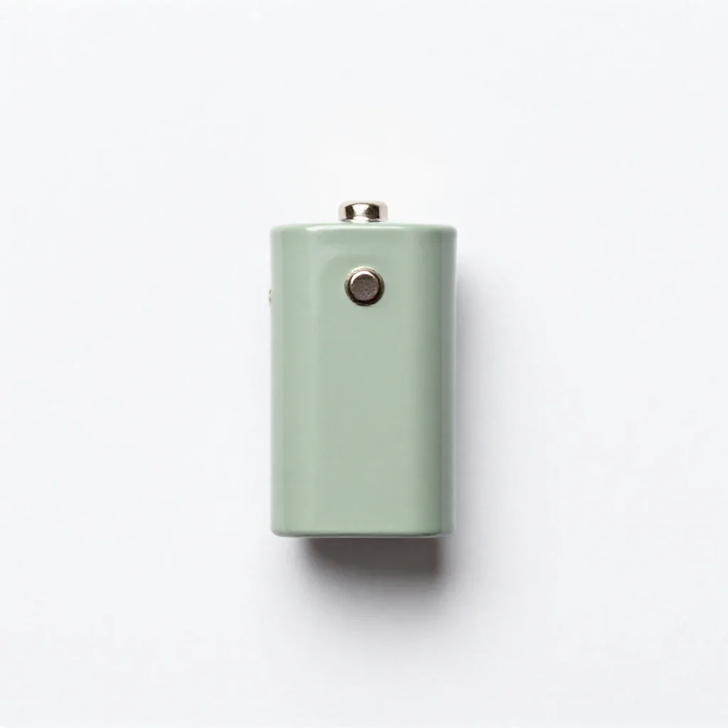 Flashlight battery isolated on a white background