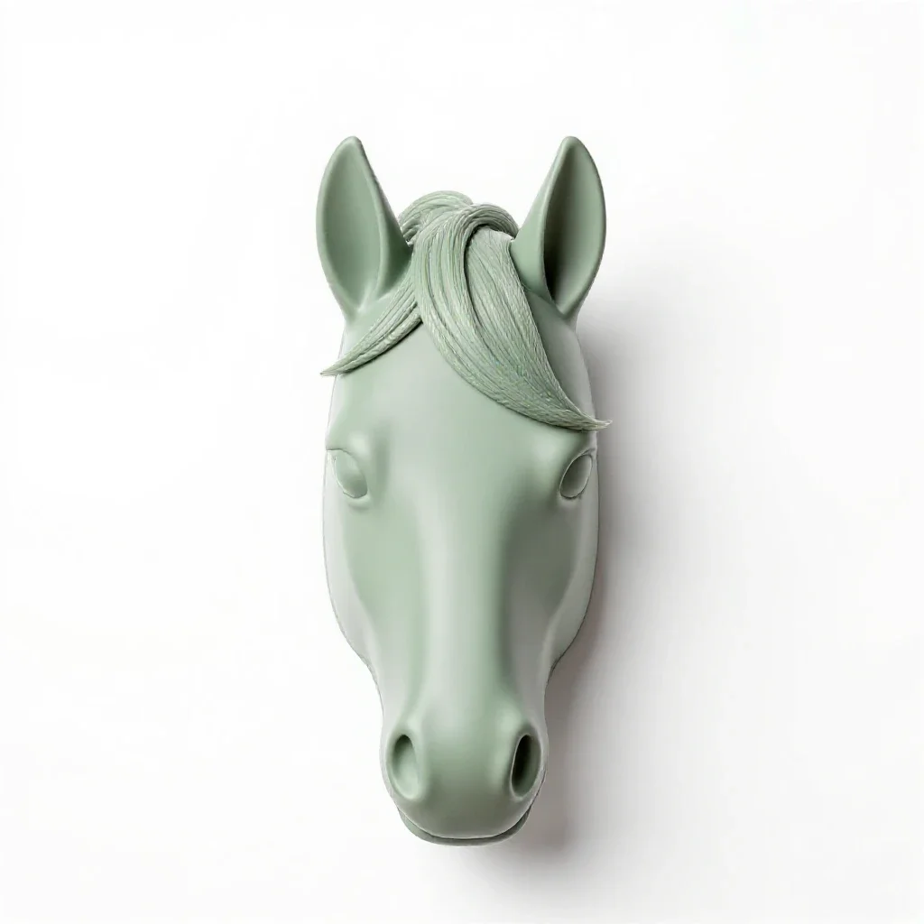 Forelock isolated on a white background
