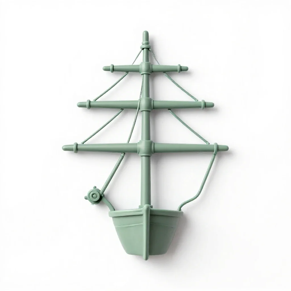 Foremast isolated on a white background