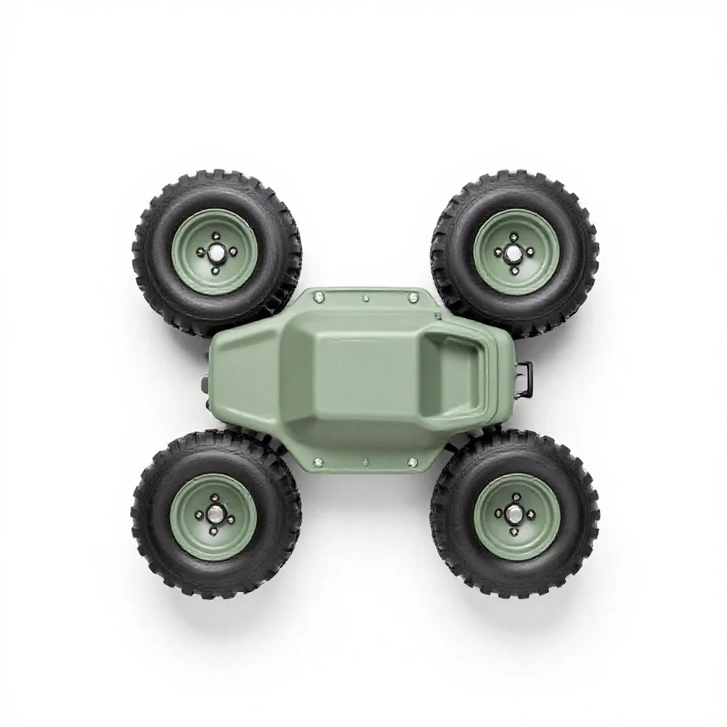 Four-wheel drive isolated on a white background