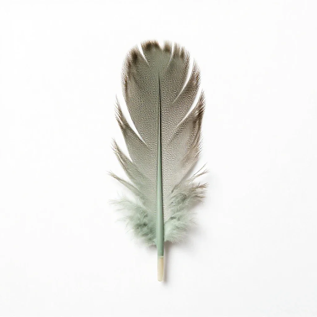 Hackle isolated on a white background
