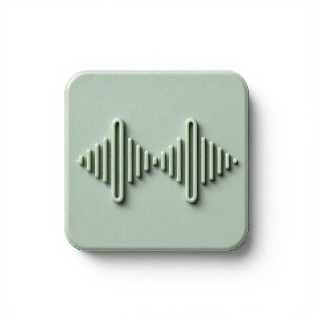 Acoustic delay line isolated on a white background