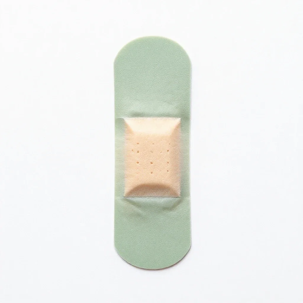 Adhesive bandage isolated on a white background