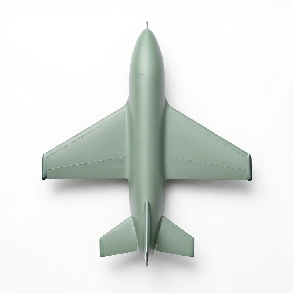 Airfoil isolated on a white background