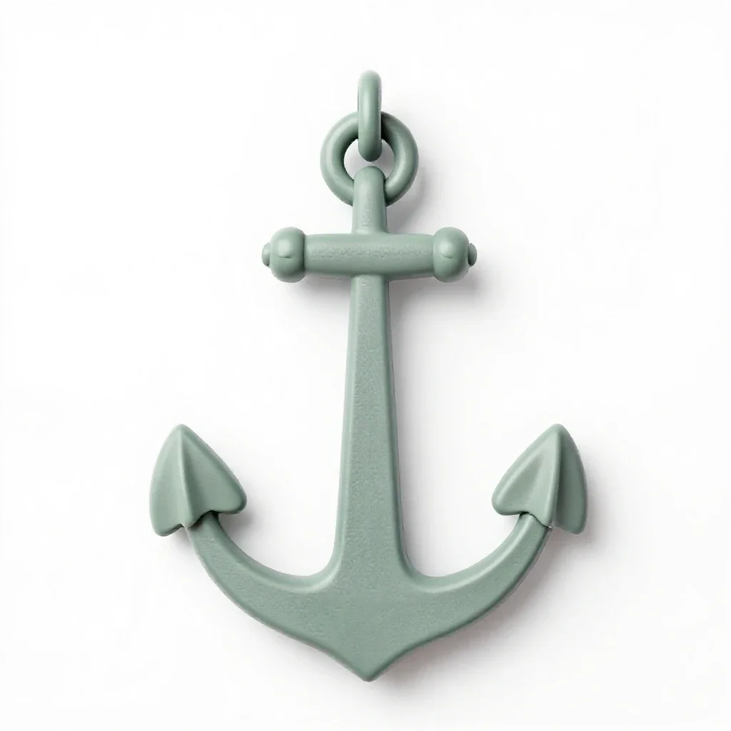 Anchor chain isolated on a white background