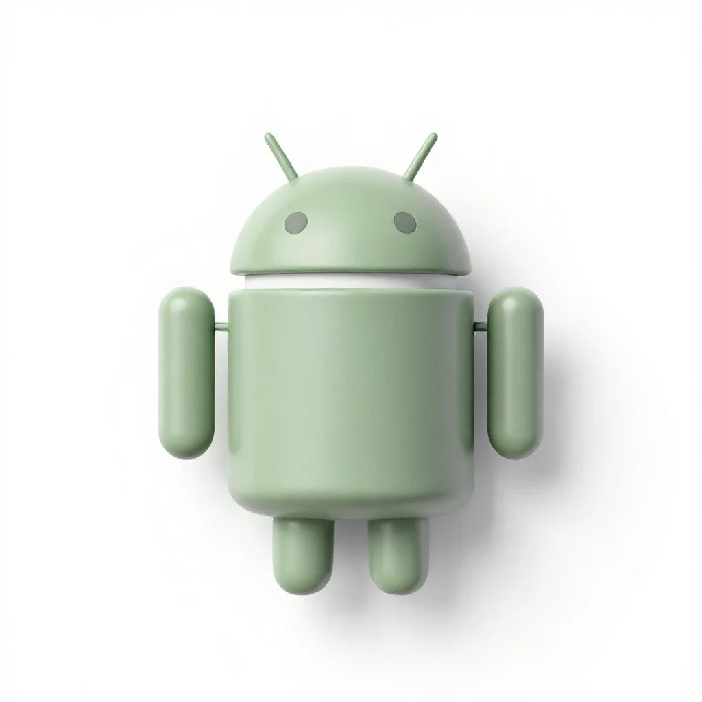 Android isolated on a white background