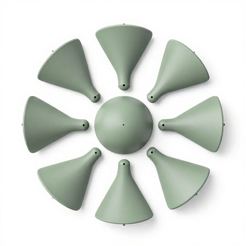 Array isolated on a white background