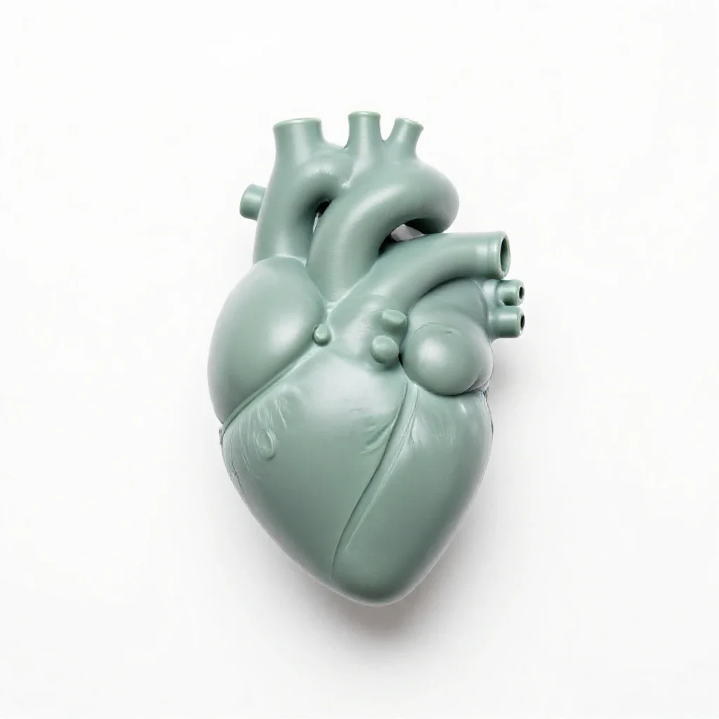 Artificial heart isolated on a white background