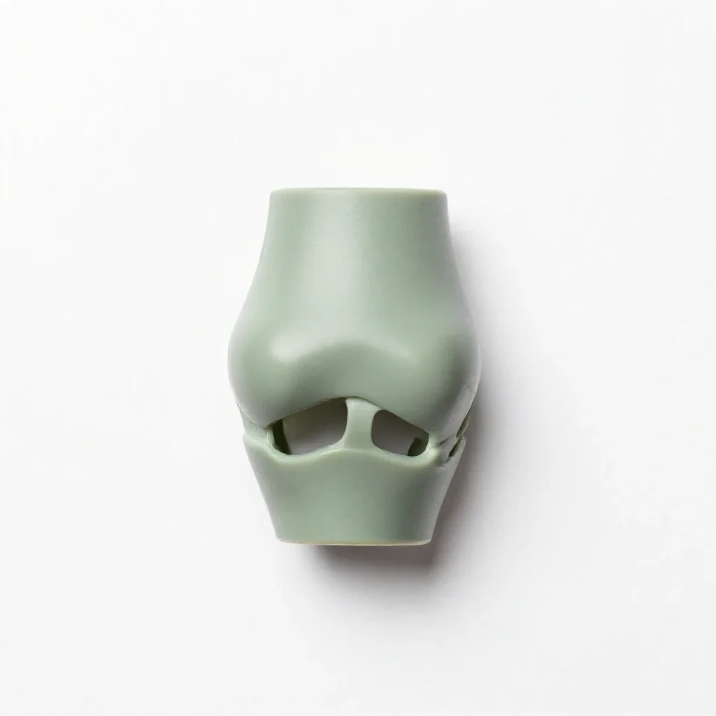 Artificial joint isolated on a white background
