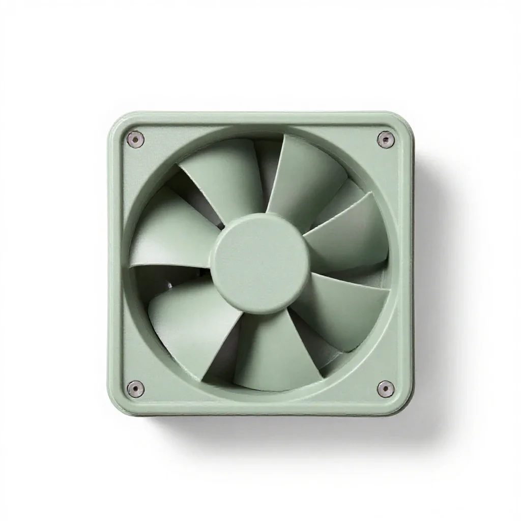 Attic fan isolated on a white background