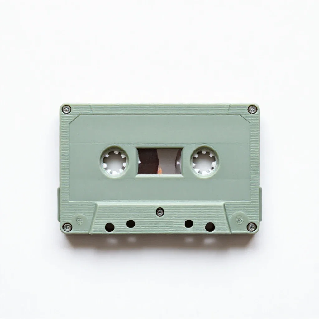 Audiotape isolated on a white background