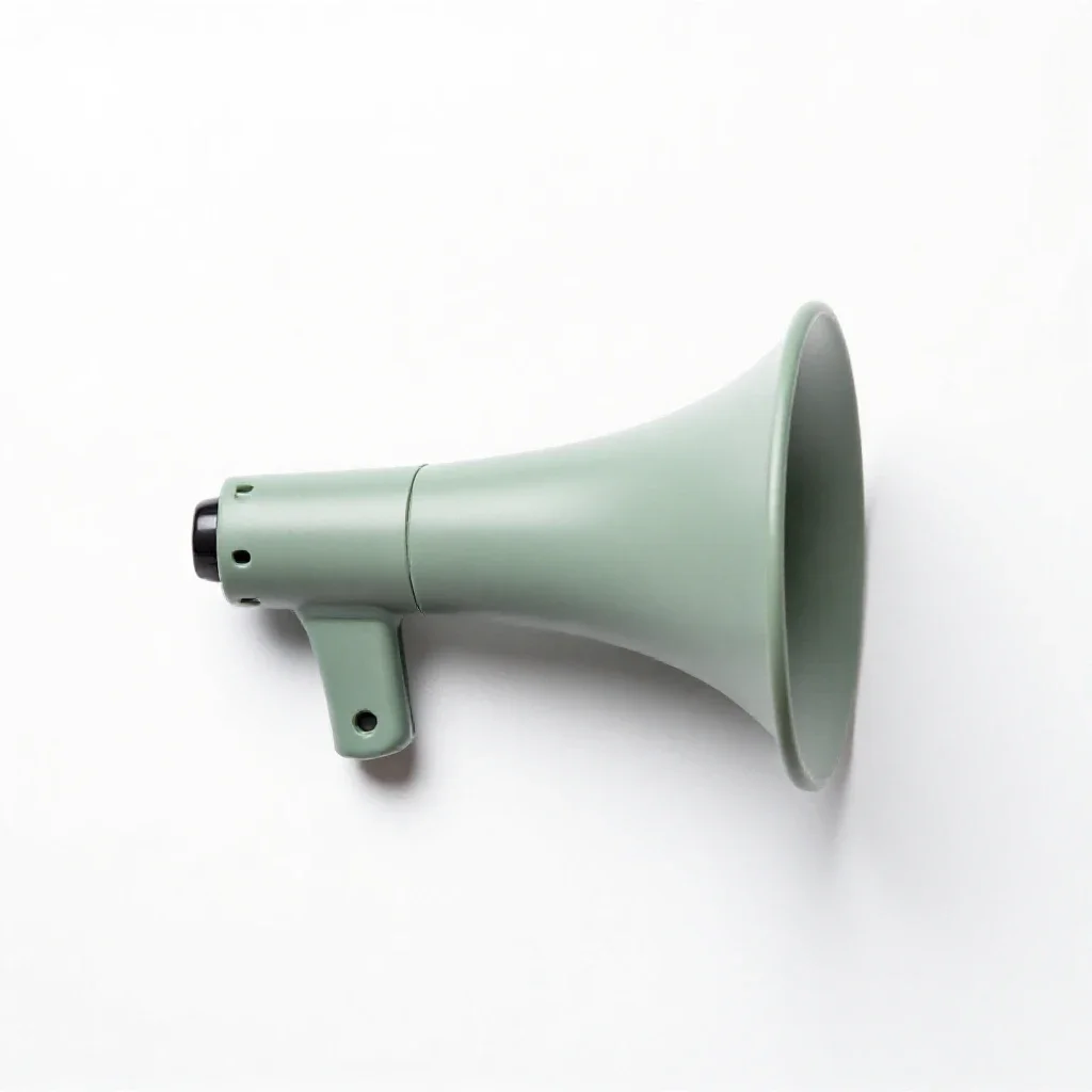 Automobile horn isolated on a white background