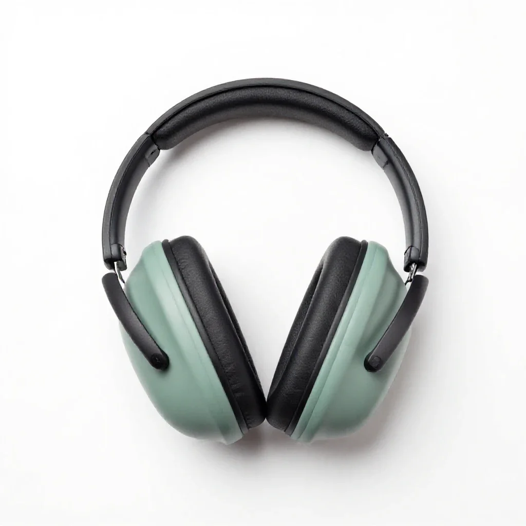 Earmuff isolated on a white background