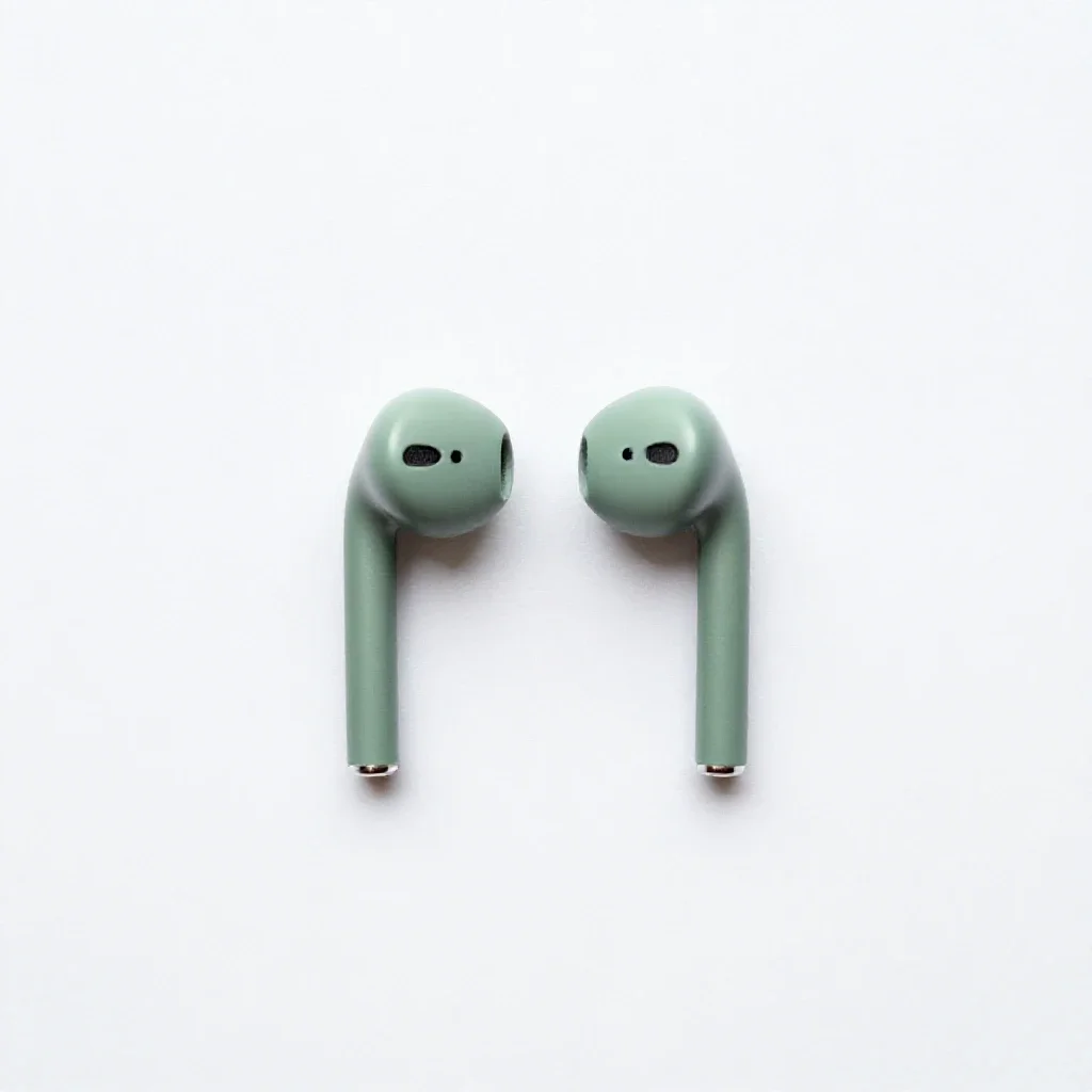 Earphone isolated on a white background