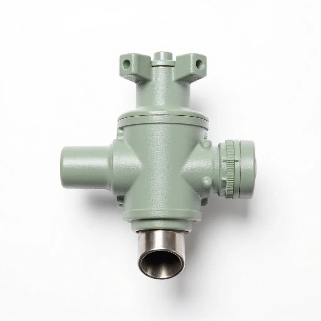 Exhaust valve isolated on a white background