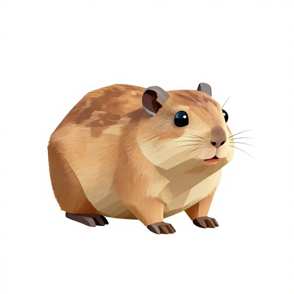 Jerboa isolated on a white background