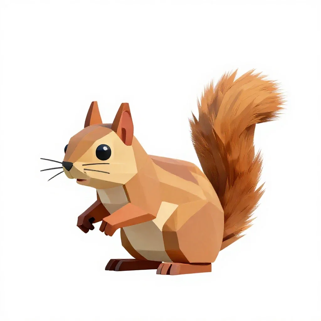 Squirrel isolated on a white background