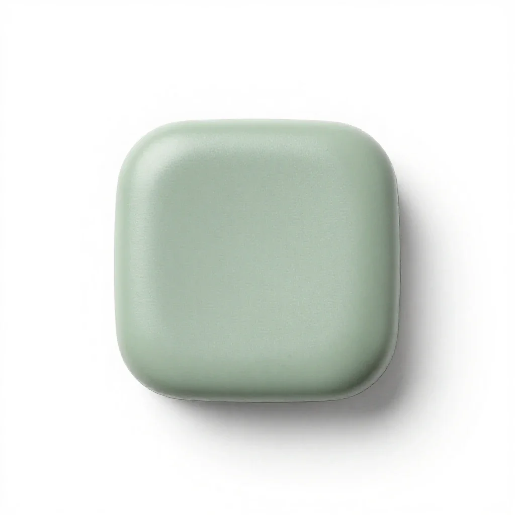 Brilliant pebble isolated on a white background