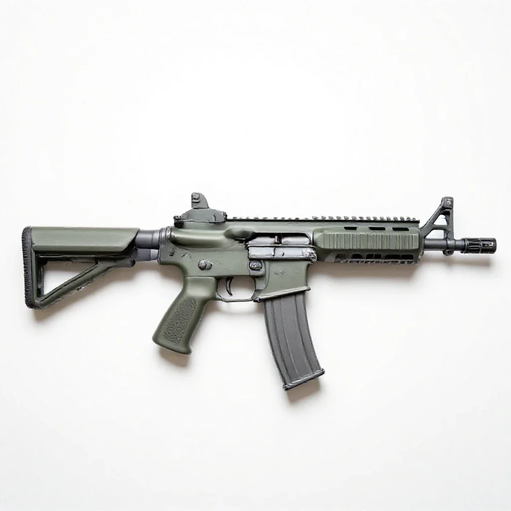 Carbine isolated on a white background