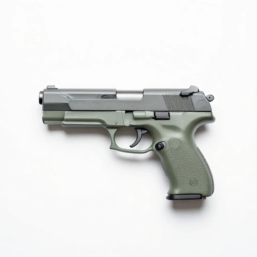 Firearm isolated on a white background