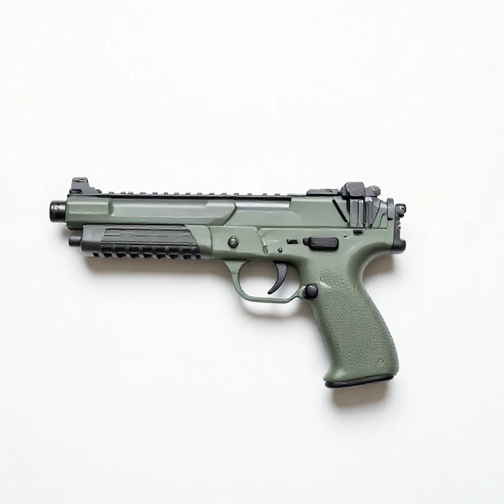 Machine gun isolated on a white background