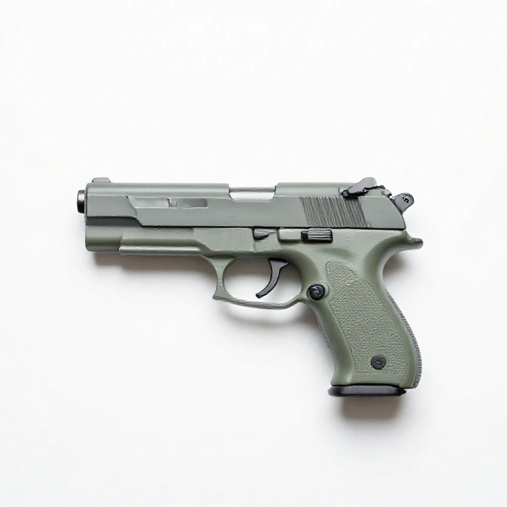 Minute gun isolated on a white background