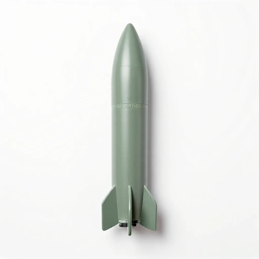 Missile isolated on a white background