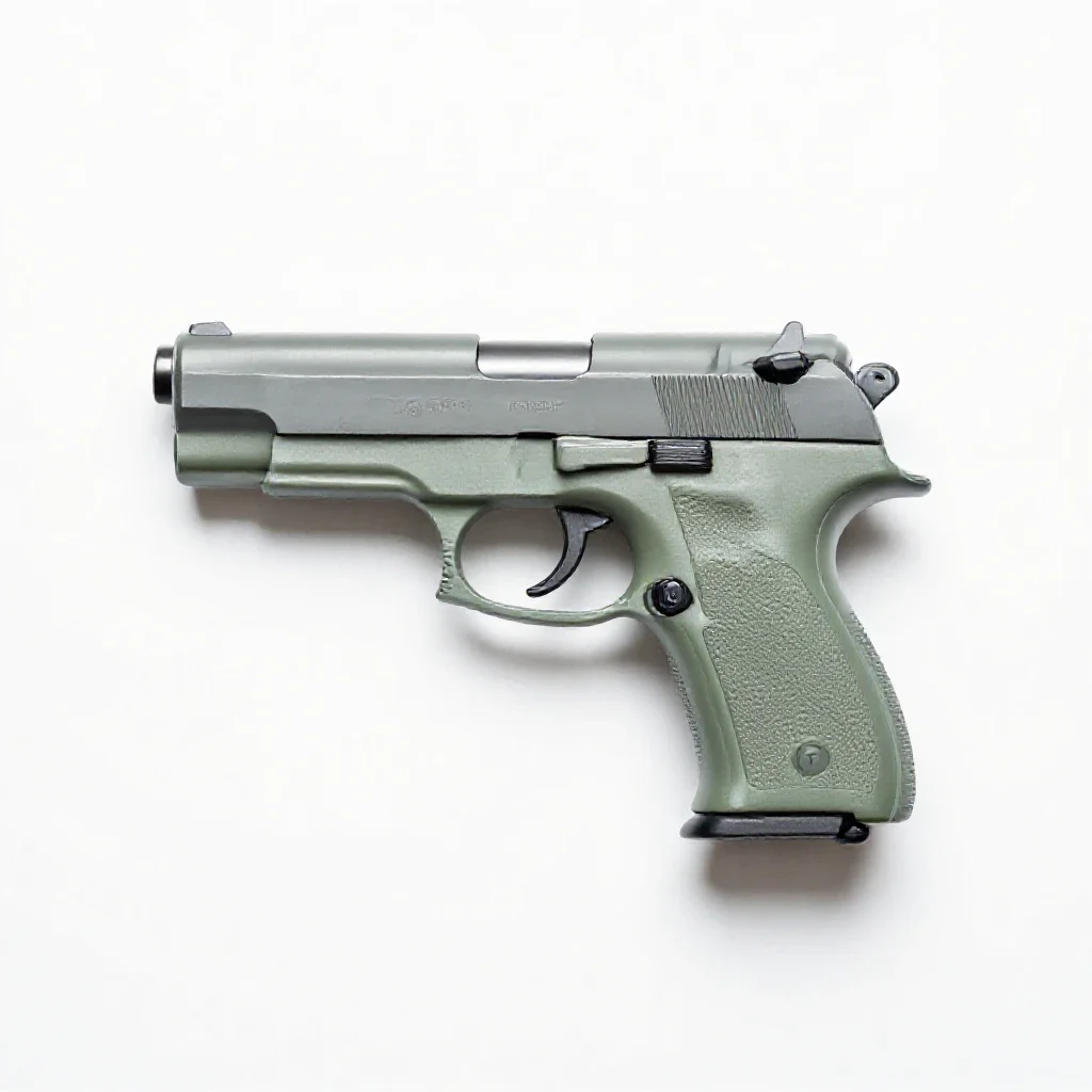 Pistol isolated on a white background